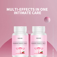 Probiotiques pour femmes OEM/ODM personnalisés pour la santé vaginale, probiotiques à la canneberge, comprimés probiotiques pour femmes
