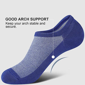 Vente en gros de chaussettes basses unisexes, courtes antidérapantes, chaussettes de cheville pour hommes - Product Image 2