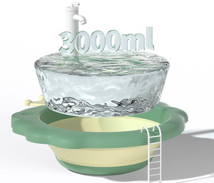 Lavabo pour enfants en <span class=keywords><strong>silicone</strong></span> épaissi mignon lavabo rétractable personnalisé pour bébé lavabo domestique - Product Image 6