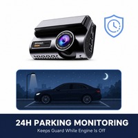 Caméra embarquée 4G double objectif 2K+1K avant et arrière avec WiFi, GPS, enregistrement en boucle, surveillance de stationnement et visualisation en direct à distance pour taxi, camion et flotte
