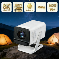 Projecteur Amason YUN Factory New X1AQ Full HD LCD LED à courte focale, Home Cinéma portable, Mini Smart Game Android 11 WiFi 170