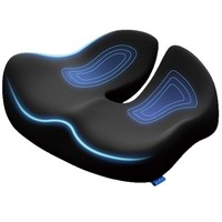 Coussin de siège de bureau ergonomique en mousse à mémoire de forme à rebond lent, soutien lombaire et coccyx, personnalisé en usine, en stock, livraison directe