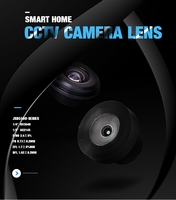 Objectif M8 1/4'' capteur 5MP F2.4 1.7mm 166° grand angle pour vidéosurveillance / maison intelligente