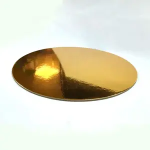 Oem Odm Food Grade Paper 12 pouces Round/Square Gold Cake Board