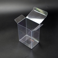 Boîte d'emballage en plastique PET transparente pliable sur mesure pour café, jus, thé - Boîte de présentation cadeau recyclable