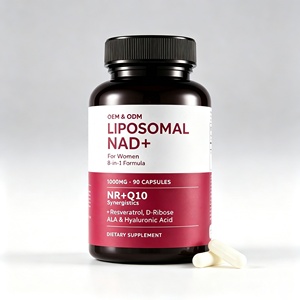 Cápsulas de NAD+ Liposomal de Marca Privada OEM para Reparación Celular en Mujeres con NR CoQ10 y Resveratrol, Suplemento Dietético - Product Image 1