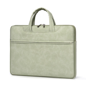 Funda de cuero de lujo para portátil resistente al desgaste, funda para tableta, bolso de hombro interior ligero de cuero PU para portátil - Product Image 5