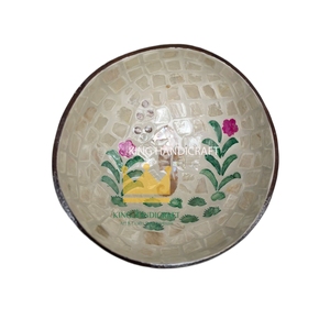 Precios de Fábrica, Tazones de Coco Ecológicos, Duraderos y Ligeros, con Incrustaciones de Palmera, al por Mayor, de Vietnam - Product Image 4