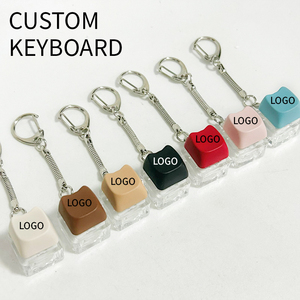Tùy chỉnh in ấn thiết kế logo DIY Bàn phím nút bàn phím Keychain Keycap giảm căng thẳng thiết bị chuyển mạch Móc Chìa Khóa chuyển đổi Keychain - Product Image 4