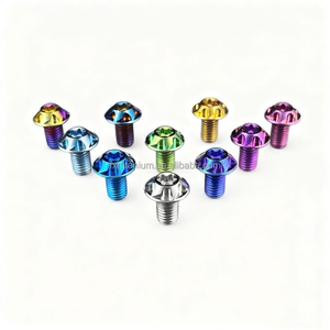 M6 Titanium Legering GR5 Hoge Hardheid Geen Roest PVD Coating Kentekenplaat Bevestigingsbouten voor Motorfiets Modificatie Gratis Verzending - Product Image 2