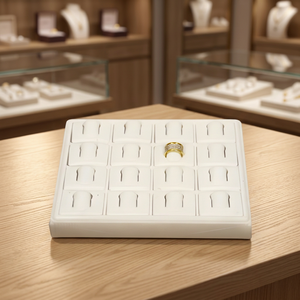 s199b <b>Plastic</b> Open Tray <b>Stackable</b> Ring Earring Pendant Jewelry Organizer 16 Grids Counter Showcase Display Holder Tray Suppliers - Product Image 2