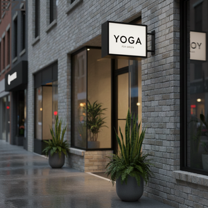 Panneau lumineux LED personnalisé EZD pour intérieur, panneau publicitaire circulaire en acrylique et acier inoxydable, boîte à lumière étanche pour magasin commercial - Product Image 4