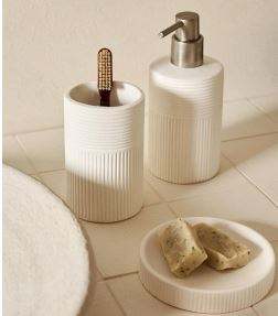 Decorações de Banheiro de Luxo Ecológicas em Estilo Nórdico, Conjunto de Acessórios de Hardware em Resina com Três Peças para Suporte de Escova de Dente - Product Image 4