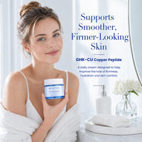 Crème Visage au Peptide de Cuivre GHK-Cu 50ml avec Logo Personnalisé – Hydratation Raffermissante, Soutien de la Barrière Cutanée, Soin Quotidien, Hydratant Lissant