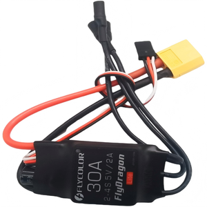 30A Bürstenloser ESC <span class=keywords><strong>2</strong></span> 4S Flycolor Multirotor Quadcopter Geschwindigkeitsregler 5V 2A BEC XT60 16 8V Leichtgewicht - Product Image 1