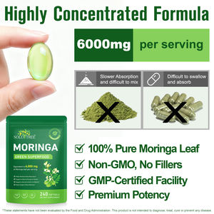 Solotree 240 Softgels Capsules De <span class=keywords><strong>Moringa</strong></span> Natuurlijke Organische <span class=keywords><strong>Moringa</strong></span> Blad Olie Extract Zachte Capsules Voor Energie Wellness Ondersteuning - Product Image 5