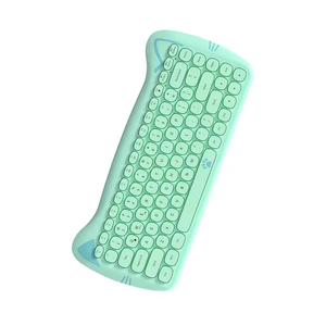 Best Mini Laptop Wireless <b>Keyboard</b> Ergonomics Quick Response 2.4G Cute Cartoon Cat Computer <b>Keyboard</b> for Laptop <b>Tablet</b> - Product Image 1