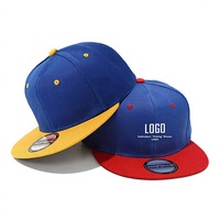 Gorra de Hip-Hop con Bloques de Color, Logotipo Personalizado, Estilo Americano, Gorra de Béisbol Casual de Ala Plana, Gorra de Baile Urbano para Hombres y Mujeres, 100%