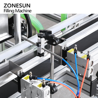 ZONESUN ZS-DTGT900U2 Pompe à lobes rotative automatique de table à double tête pour liquides épais, pâte, miel, sauce piquante, sirop, machine de remplissage