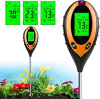Testeur de sol 4 en 1 de haute qualité Détecteur de température d'humidité légère PH pour une utilisation agricole