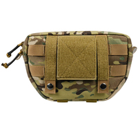 Pochette tactique GAF en nylon 1000D pour petit outil, système Molle, administratif, de sécurité, de récupération, utilitaire, EDC, pour gilet de poitrine, gilet tactique, porte-plaques