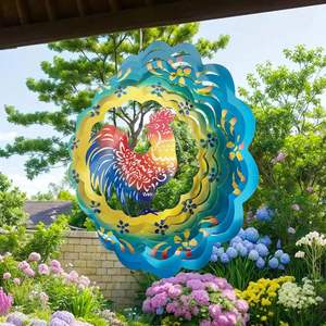 Rooster Wind Spinner aire colgante para decoración exterior e interior Chells decoraciones navideñas - Product Image 3
