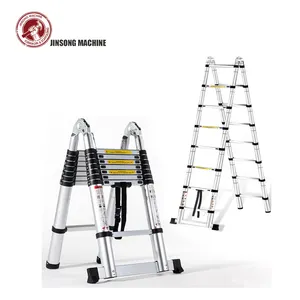 Dual Gewrichten Multifunctionele Intrekbare Aluminium Ladder Voor Huishoudelijke Industrie