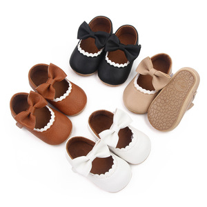 2022 Mode Pu Lederen Meisjes <span class=keywords><strong>Baby</strong></span> Casual Prinses Pu Schoenen Tpr Zool Haak En Lus Eerste <span class=keywords><strong>Walker</strong></span> <span class=keywords><strong>Baby</strong></span> Schoenen - Product Image 1