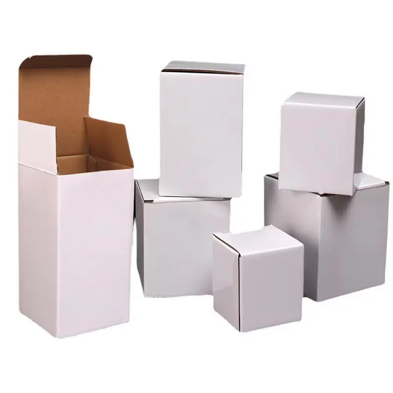 Scatola di carta di nozze in cartone personalizzato scatola di carta di nozze in cartone bianco semplice da imballaggio ondulato con stampa personalizzata