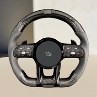Volant en fibre de carbone LED YZ pour Mercedes-Benz AMG A35 A45 E53 E63 G63 G500 G55 W223 W176 E350 E400 E43 E55 E63S W211 W212