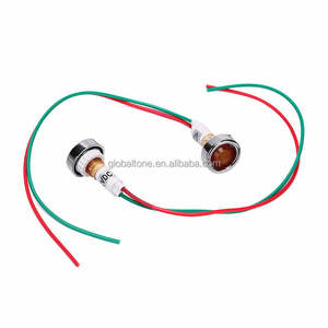 ไฟแสดงสถานะ LED ติดรถยนต์10มม. 12V 24V 110V 220V พร้อมสายตะกั่ว - Product Image 4