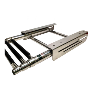 Escalera Telescópica de <span class=keywords><strong>Acero</strong></span> Inoxidable de 3 Peldaños para Barcos, Escaleras Plegables Marinas, Escalera Plegable - Product Image 3