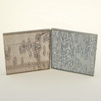 Tableau décoratif mural en verre texturé laminé avec maille en tissu de soie pour cloison