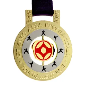 Custom Cambodia Shihan Martial Arts Kampioenschap 3d Karakter Medaille