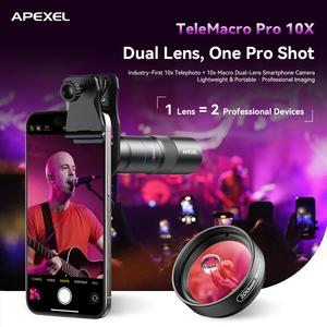 <span class=keywords><strong>Objectif</strong></span> de téléphone télé<span class=keywords><strong>objectif</strong></span> haute puissance <span class=keywords><strong>Apexel</strong></span> HD 10X Smartphone 2-en-1 Télé<span class=keywords><strong>objectif</strong></span> pour téléphone mobile avec clip universel pour téléphone - Product Image 2