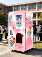 Distributeur automatique de crème glacée 2026 entièrement automatique avec écran tactile, machine à crème glacée molle en libre-service et multiples modes de paiement
