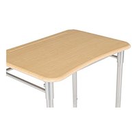Table en bois avec porte-crayons, hauteur réglable pour tous les âges, enfants, bureau d'étude informatique abordable