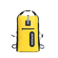 Logo personnalisé 500D PVC Bâche 30L Roll Top Sac à dos de randonnée résistant à l'eau pour hommes Camping en plein air Activités d'alpinisme