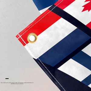 Bandera Personalizada de <span class=keywords><strong>Costa</strong></span> Rica con Diseño de Bandera Volando, Impresión Digital, para Jardín, Exterior, Doble Cara, Poliéster, para Aficionados al Fútbol 2026 - Product Image 3