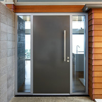 DAIYA — porte d'entrée en bois massif sculpté à la main, double balançoire, avec verre trempé blanc, solide, en promotion