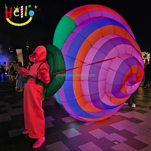 Disfraz personalizado de caracoles para desfile temático de eventos en el océano, caracoles inflables Led, USO HUMANO - Product Image 1