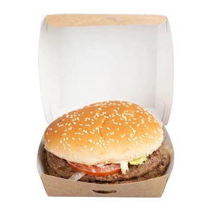 Einweg-Kraftpapier <span class=keywords><strong>Burger</strong></span>-<span class=keywords><strong>Box</strong></span>/Papier-Mahlzeitbehälter/Bento-<span class=keywords><strong>Box</strong></span> Hamburger-Verpackung - Product Image 6