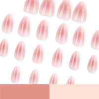 Faux ongles press-on à paillettes françaises pré-dessinés, motif estompé, les plus vendus, populaires en ligne pour le nail art