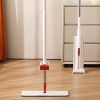 Tête de rechange pour balai plat réutilisable Realida, en microfibre, pour nettoyage mains libres