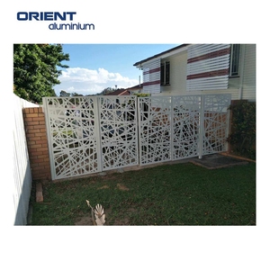 Séparateur coulissant de cloisons de séparation de patio découpées au laser, panneaux d'écran de patio découpés au laser pour l'extérieur - Product Image 1