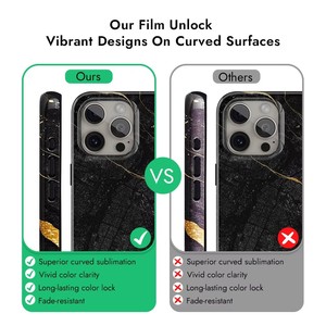 <span class=keywords><strong>เคส</strong></span>โทรศัพท์เปล่าแบบเคลือบ 2 in 1 สำหรับพิมพ์ลาย 3 มิติ ด้วยฟิล์มซับลิเมชั่น สำหรับ iPhone 17 16 15 14 Pro Max  ฝาหลังมือถือแบบพิมพ์ลายด้วยความร้อน DIY - Product Image 4