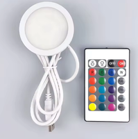 Offre Spéciale 60x60mm rondelle lumières USB LED camping-car caravane RV éclairage rvb petite armoire de cuisine capteur de lumière intérieur plafond intérieur