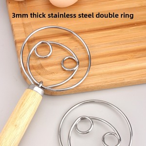 Flour Mixer Dough Mixing Stick Flour Beater Egg Beater Bread Fermentation Basket <b>Baking</b> Tool Set Food Contact Safe - Product Image 4
