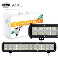 Lkt Barre de lumière Offre Spéciale Spot Flood Combo Beam 216w 72LED DC12V-24V 6.5 ''9'' 12 ''15'' 17.5 '''20.5'' 4X4 Triple Row Led Light Bar