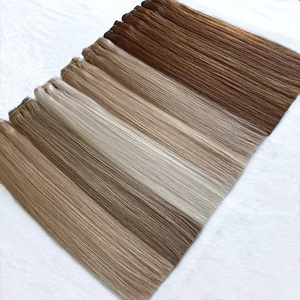 Extensiones de Cabello Natural Ruso de Alta Calidad de Jasmine Factory, Cabello Remy con Cutícula Alineada, Liso y Ligero para Balayage - Product Image 1